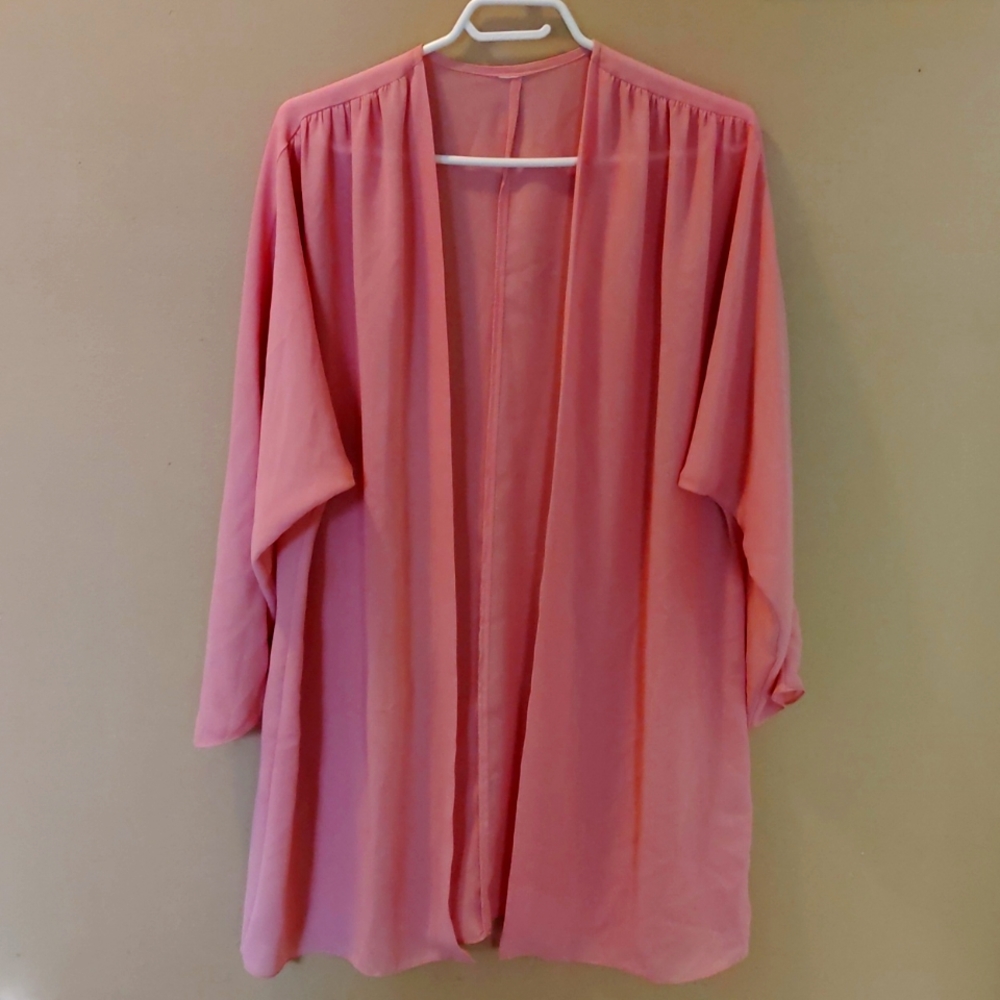 Sheer pink blazer